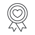 An icon of a medal representing the award-winning quality of service we provide.