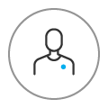 A drawing of a Lending Specialist; you'll have the same Lending Specialist throughout the whole process of refinancing.
