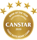 Canstar 2020 logo for Fixed Rate Home Loan