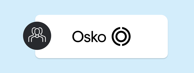 An image of the Osko logo representing that you can send payments easily and quickly with Osko in the app.